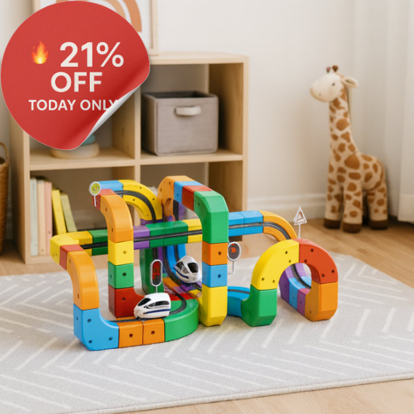 Magi Rainbow Tracks™ - Creative train set to assemble yourself